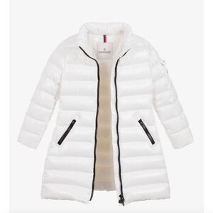 Moncler Kids White Puffer Jacket